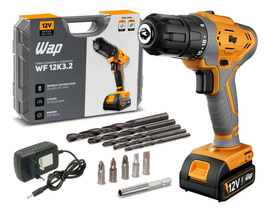 Parafusadeira e Furadeira de Impacto WAP WF 12K3.2